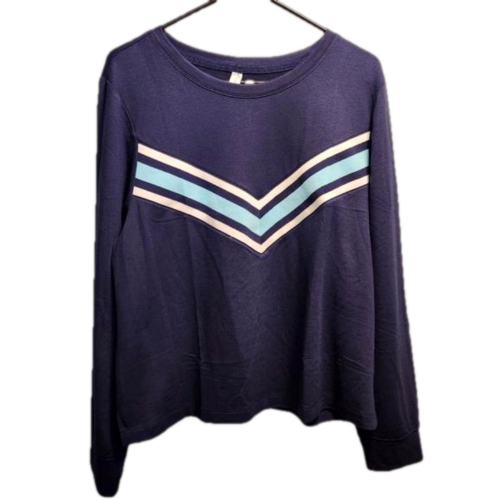 3/$25 Ideology Navy Blue top size Large NWT